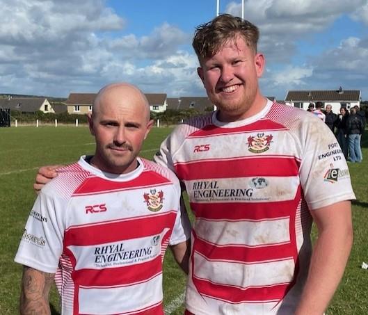 James Trueman and Zac Davies - scored all the points between them for Milford